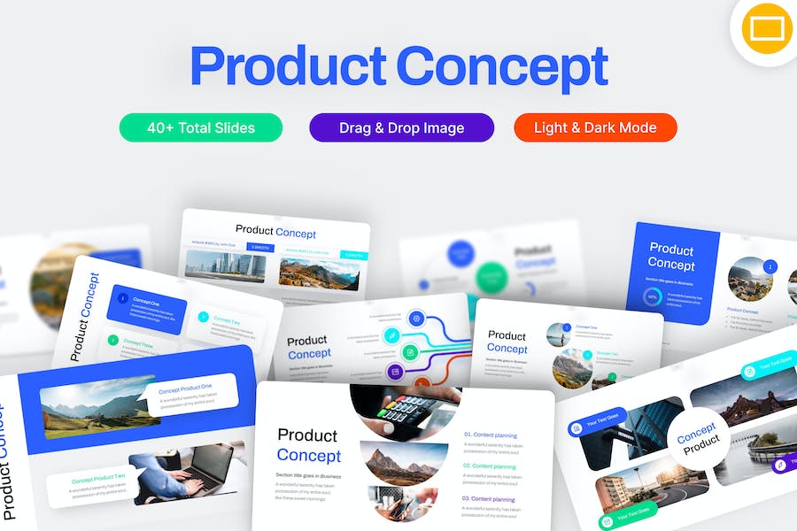 Product Concept Professional Google Slide Template 6R2YP7B