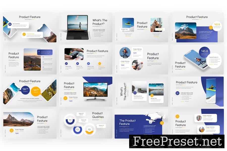 Product Feature Professional Keynote Template ZMKW9FT