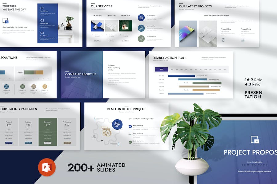 Project Proposal PowerPoint Template MVXMDRL