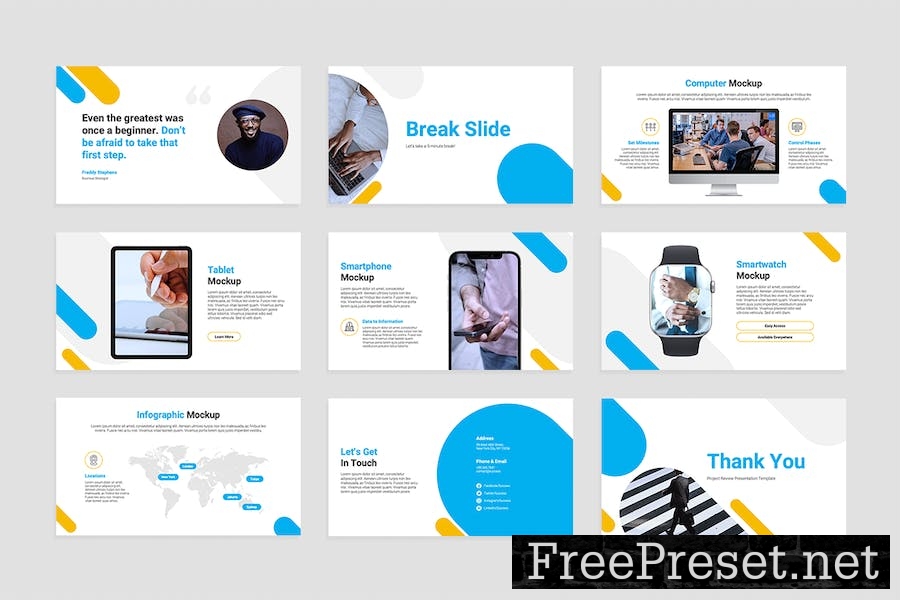 Project Review Keynote Presentation Template