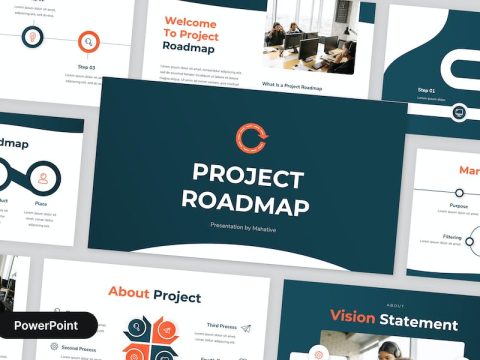 Project Roadmap Powerpoint Presentation JS53TCV