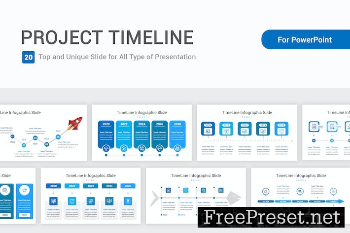 Project Timeline PowerPoint Template F94YCB6