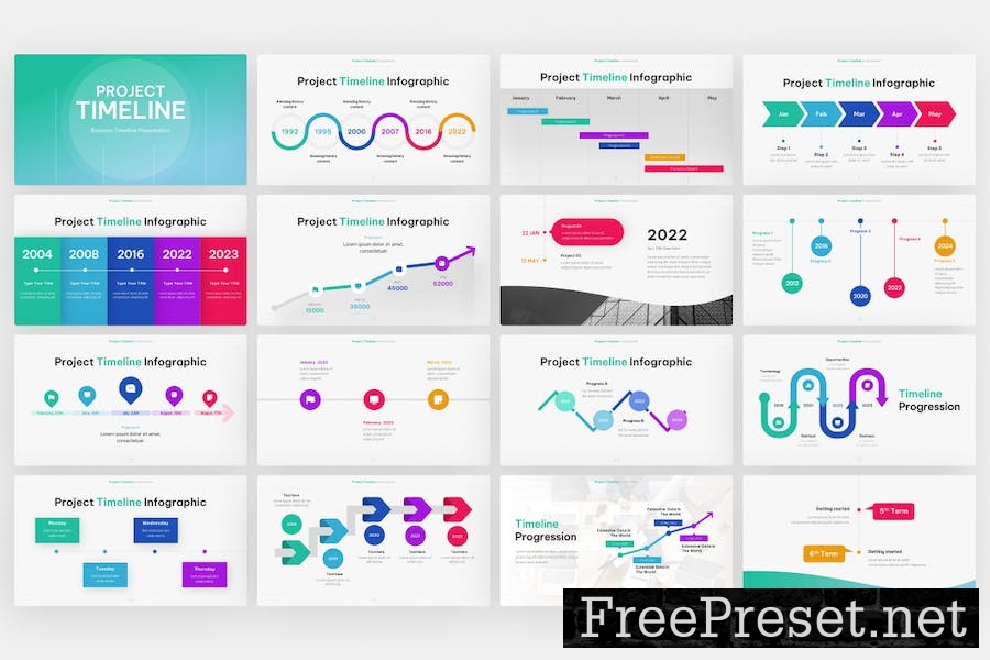 Project Timeline Professional Keynote Template