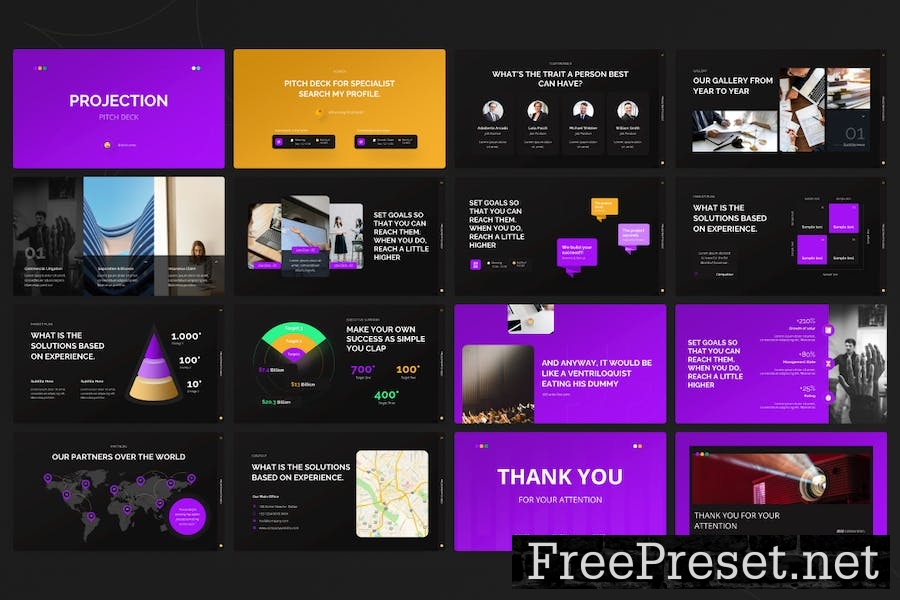 Projection Business Keynote Template XFXENMB