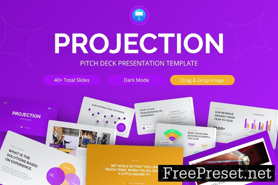 Projection Business Keynote Template XFXENMB