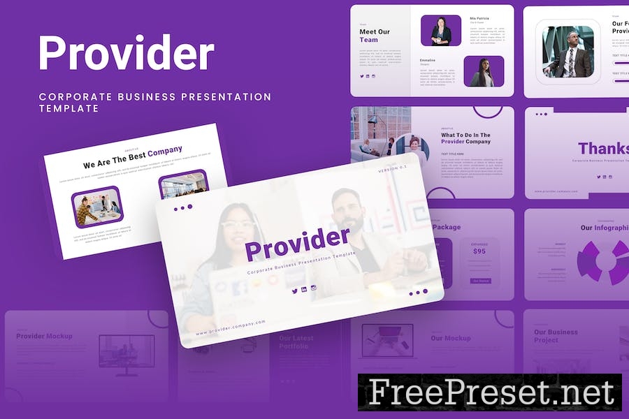 Provider - Corporate Business Google Slides LAMNBP2