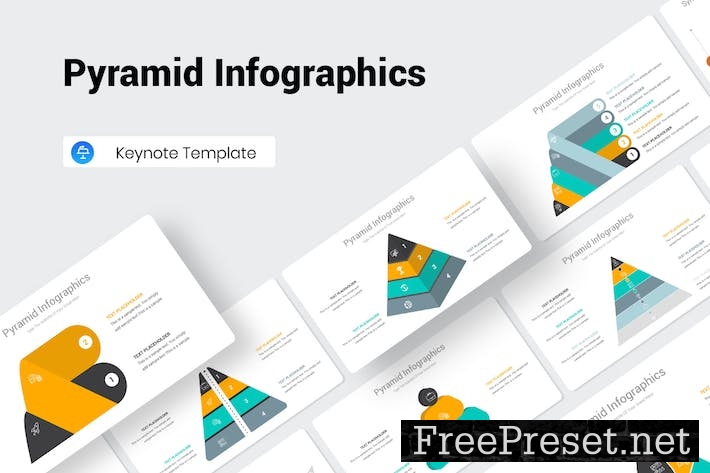 Pyramid Infographics Keynote Presentation Template VURUFBD