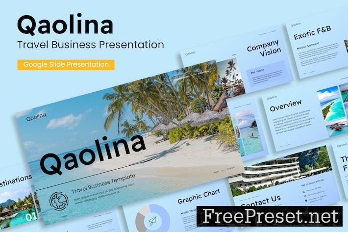 Qaolina - Travel Business Presentation Template ABUZ9YA