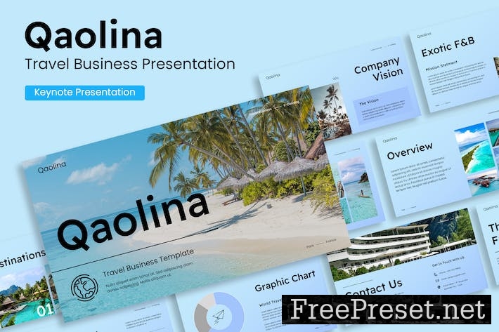 Qaolina - Travel Business Presentation Template