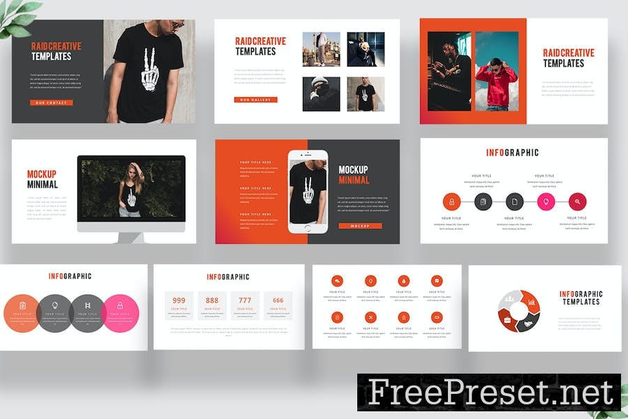 Raid Creative Powerpoint Template FRAMSX6