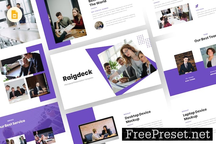 Raigdeck - Pitch Deck Google Slides Template