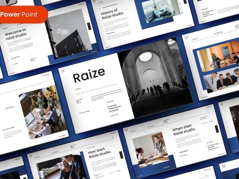 Raize – Business PowerPoint Template 3AN4CU4