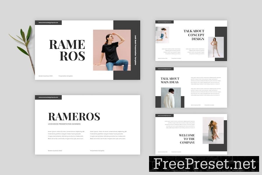 Rameros - Powerpoint Template EHPY74U