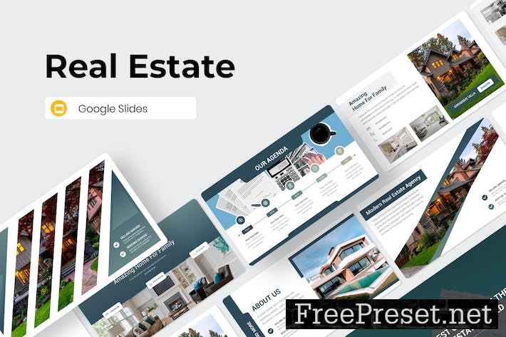 Real Estate Google Slides Presentation Template UDGWRVF