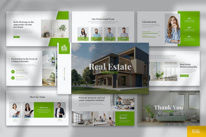 Real Estate I Google Slides Template DE6QVU8