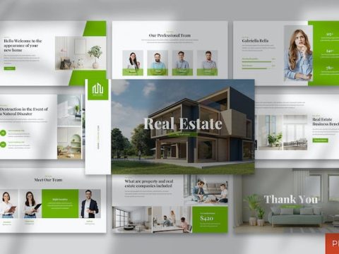 Real Estate I Powerpoint Template F6P7FNP