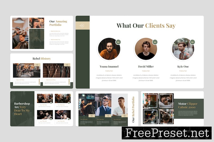 Rebel - Barbershop Keynote Template