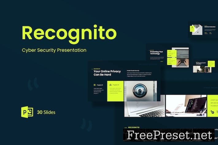 Recognito - Cyber Security PowerPoint Presentation 5THCUWM