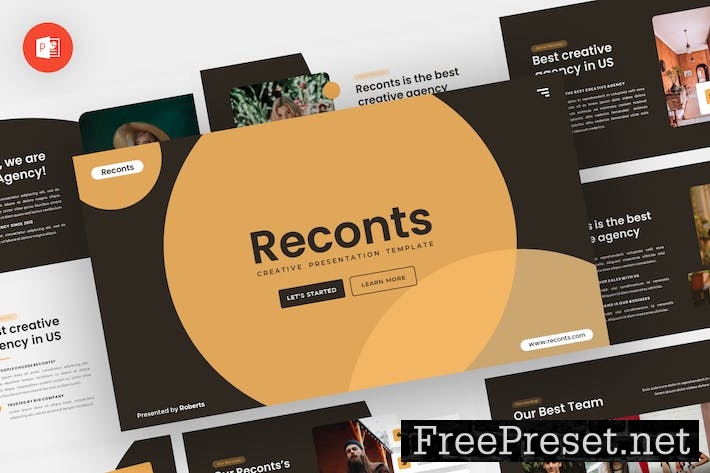 Reconts - Creative Powerpoint Template 2K4KMXY