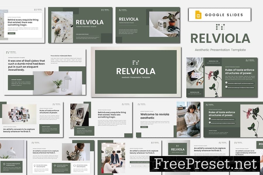 Relviola - Aesthetic Google Slides Template UCRKSRX