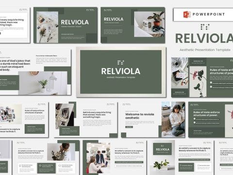 Relviola - Aesthetic Powerpoint Template VRSSMWM