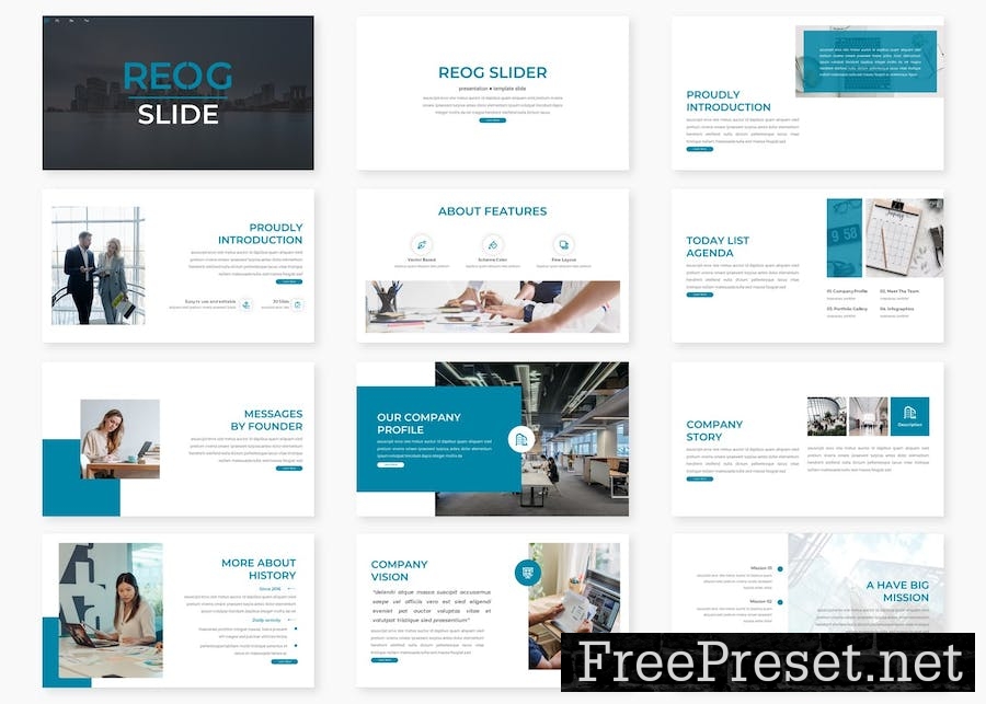 Reog - Business Google Slides Template FCFY3D5