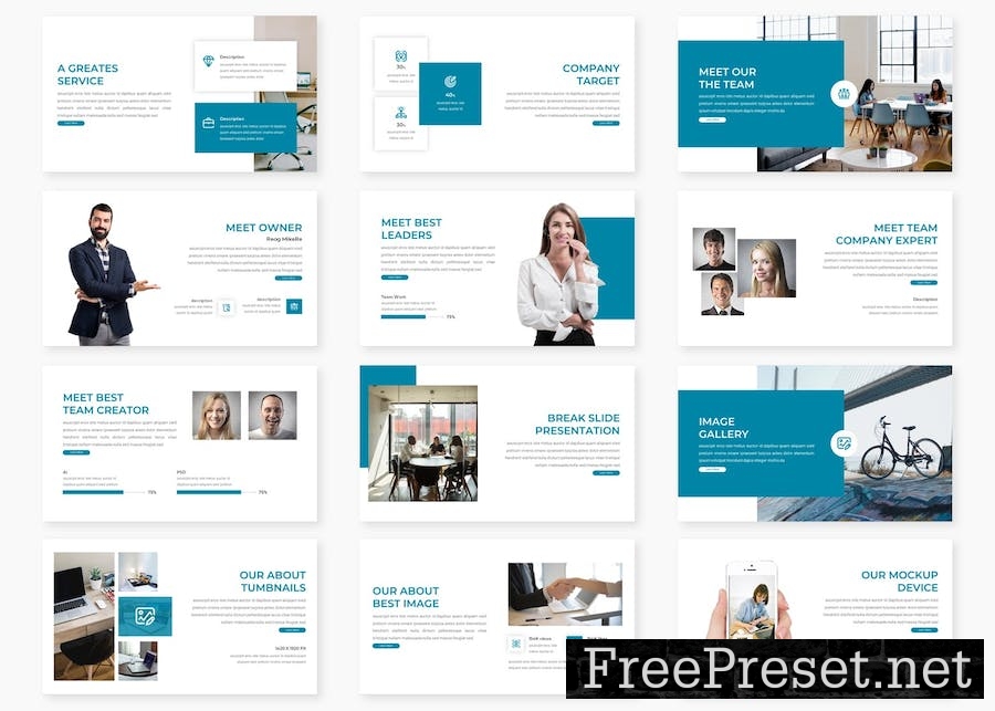 Reog - Business Powerpoint Template MCMV89L