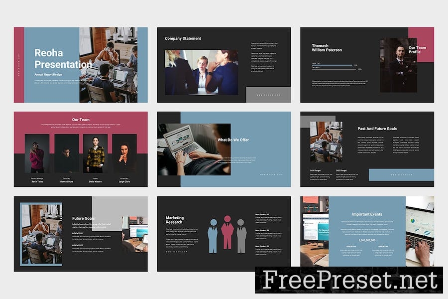 Reoha : Annual Report Google Slides Template