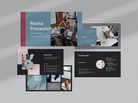 Reoha : Annual Report Keynote Template WM5FKDF