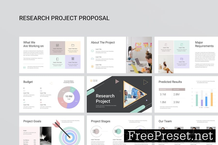 Research Project Proposal PowerPoint Presentation X8MDFQQ