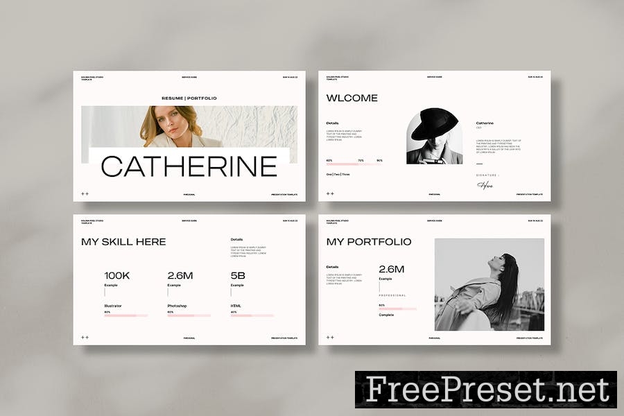 Resume & Portfolio Template JJBVVB6