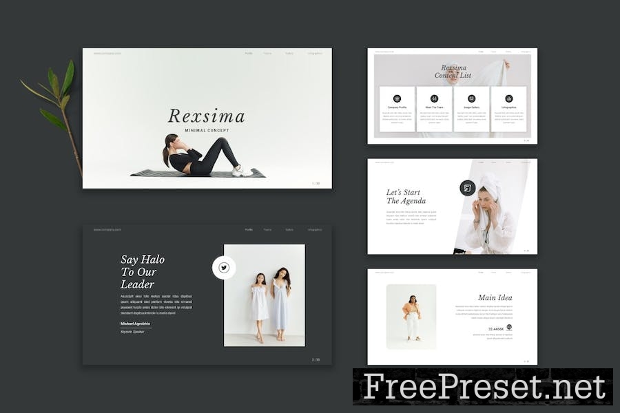 Rexsima - Google Slide Template EGKFCC4