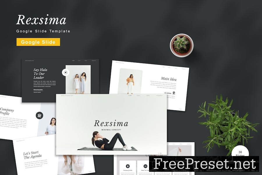 Rexsima - Google Slide Template EGKFCC4