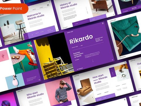 Rikardo – Business PowerPoint Template M5K7Z3C