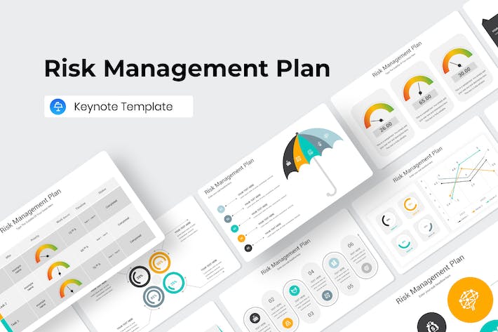 Risk Management Plan Infographics Keynote Template BAA2KGW