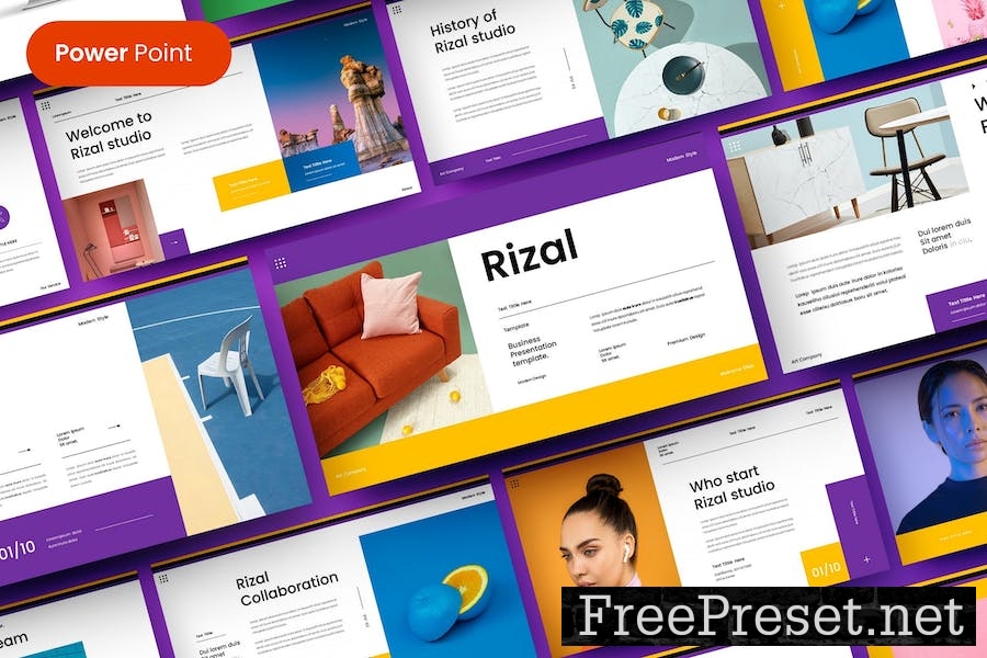 Rizal – Business PowerPoint Template 2PMLZGW