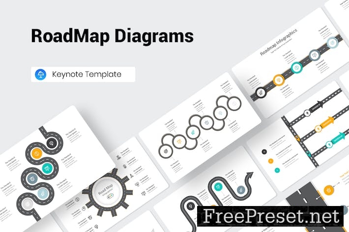 RoadMap Diagrams Keynote Presentation Template