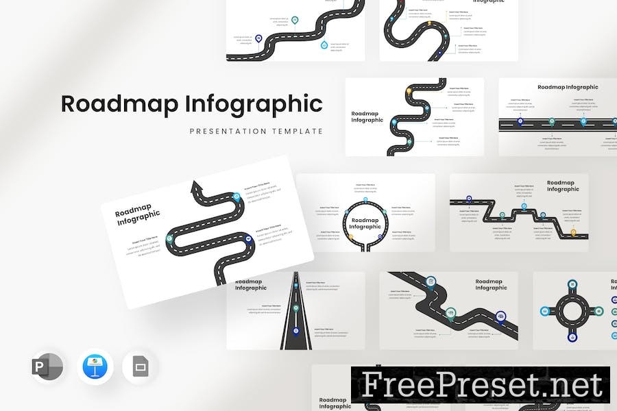 Roadmap Infographic - Keynote Template 9QNCN6Z