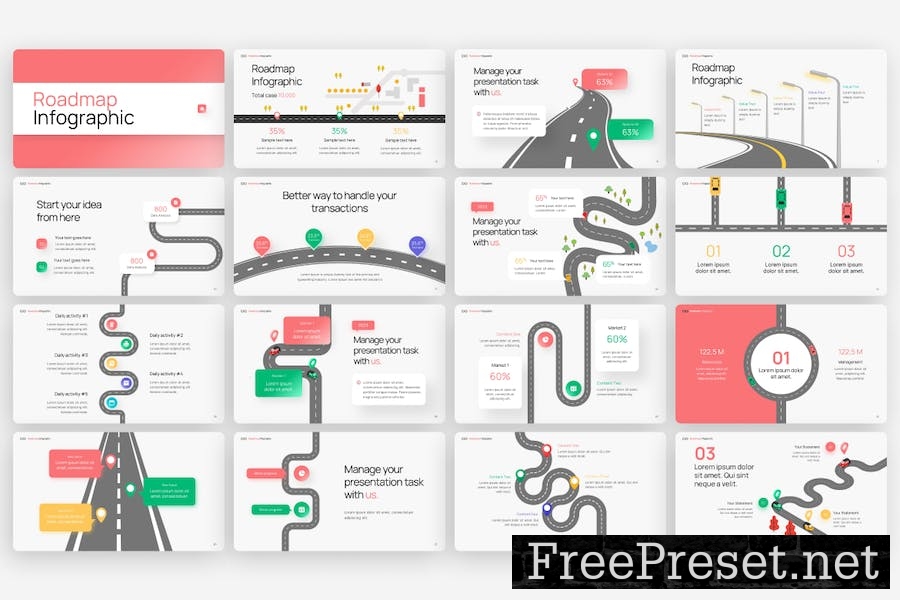 Roadmap Infographic PowerPoint Template