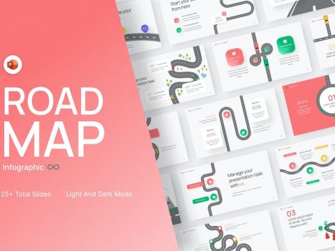 Roadmap Infographic PowerPoint Template