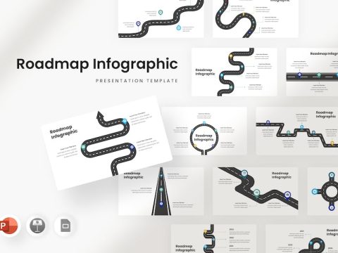 Roadmap Infographic - Powerpoint Template LYGXTWN