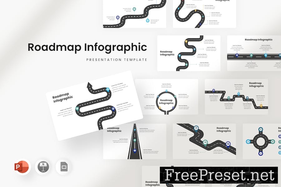 Roadmap Infographic - Powerpoint Template LYGXTWN