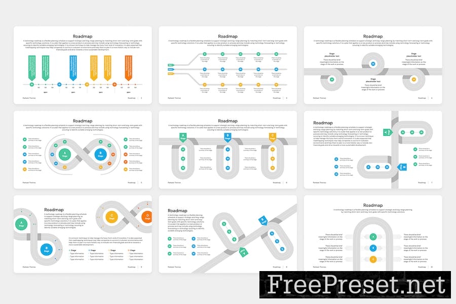 Roadmap Project and Timeline for PowerPoint WN54WJJ