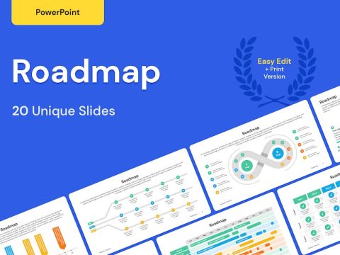 Roadmap Project and Timeline for PowerPoint WN54WJJ