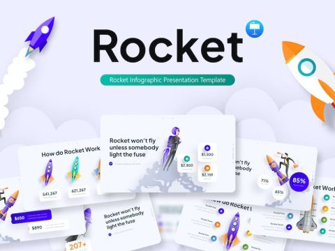 Rocket Infographic Keynote Template G2Q7YPT