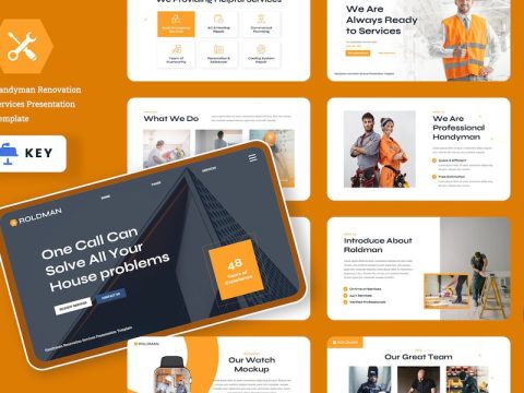 ROLDMAN - Handyman Service Keynote Template 97YG4ZN