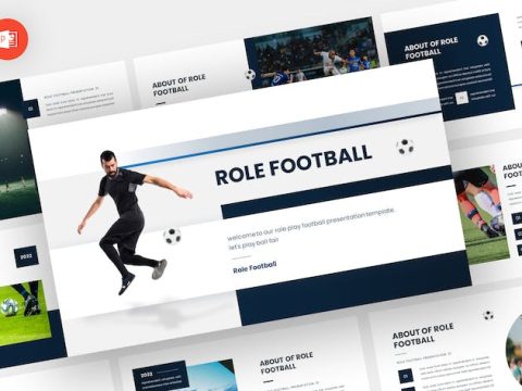 Role - Football Powerpoint Template DVQMQ5C