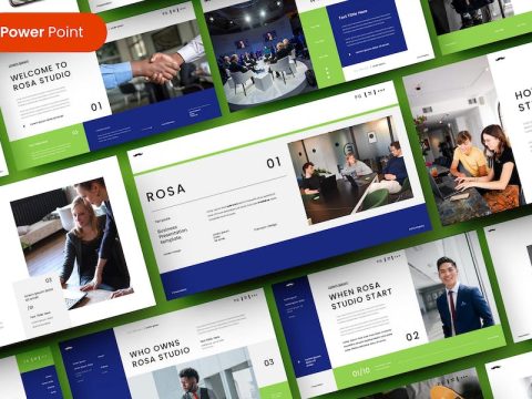 Rosa – Business PowerPoint Template DMEJ8U3