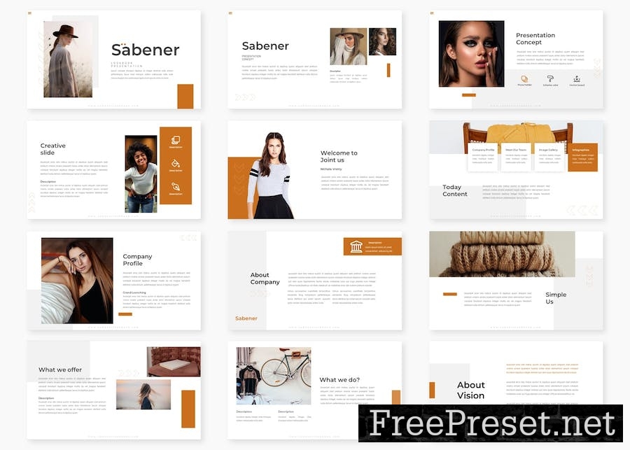 Sabener - Lookbook Google Slides Template