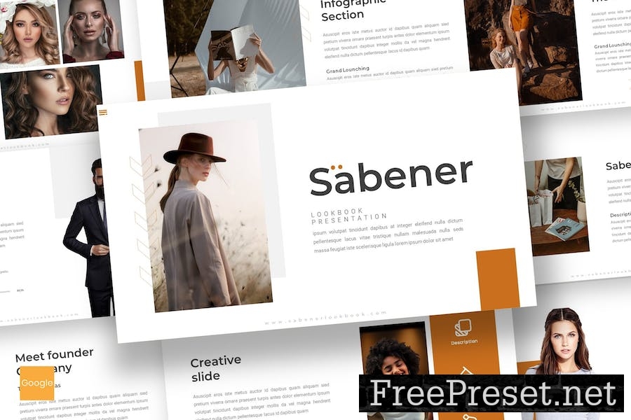 Sabener - Lookbook Google Slides Template